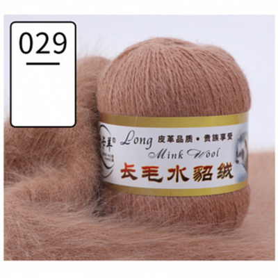 Пряжа "Норка" длинноворсовая, Пух норки-90 % Полиамид-10 %