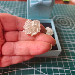 Серьги-пуссеты Ромашки