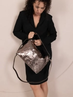 Сумка багет через плечо натуральная кожа тоут