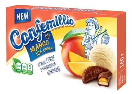 Конфеты "Confemillio" 160г. Манго пломбир Красный пищевик