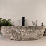 Каменная раковина из оникса Erozy Grey EO-04731 (52*42*14) 0156 из натурального камня