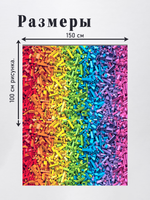 Оксфорд с принтом 3 метра №1 420 D