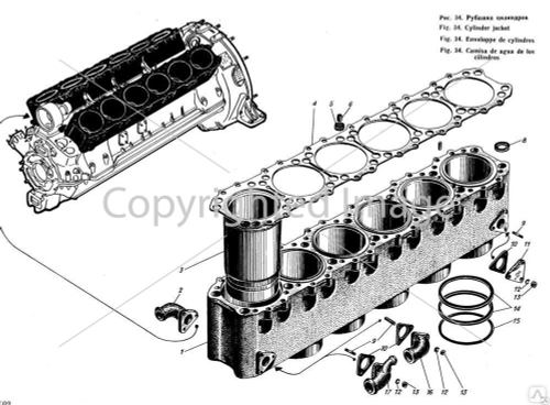 Рубашка цилиндров С1 СБ 503-03-3
