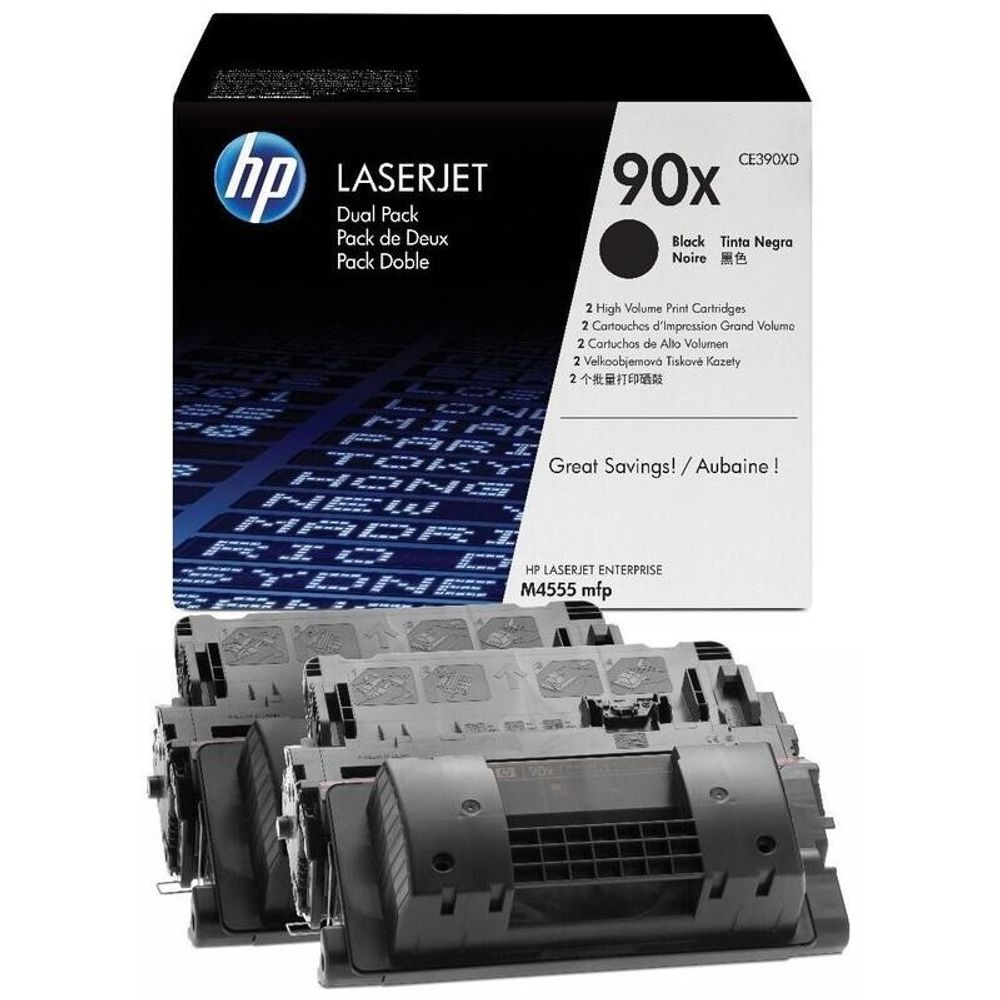 Картридж HP CE390XD (90X) увеличенной емкости упаковка 2 шт (2*24000 стр)