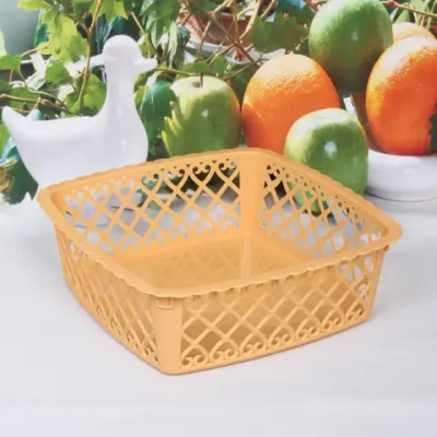 Сухарница пластиковая «Астория» 23*23*7,5см, облепиха