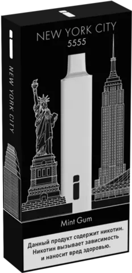 i individual New York White - Мятная Жвачка 5555 затяжек 20мг (2%)