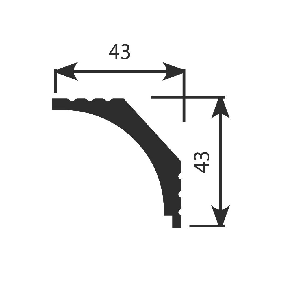 Карниз потолочный КX016