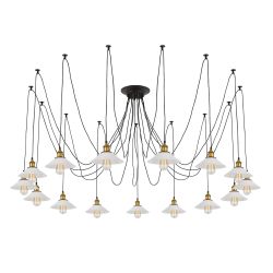 Citilux Эдисон CL451151 Люстра паук Венге Бронза