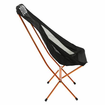 Кресло туристическое POLER STOWAWAY CHAIR - BLACK складное, высокая спинка, до 120 кг. Под заказ.