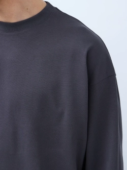 Лонгслив оверсайз (графит) 230 г