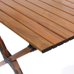 Стол кемпинговый складной DC-5002, 86*58*44 см, цвет: светлое дерево, каркас алюминий, ТуристМастер