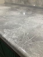 Стеновая панель глянец Мрамор марквина синий 3 кат 3050*600*4 \734/1\