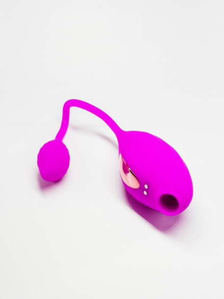 Вибратор яйцо с клиторальной стимуляцией