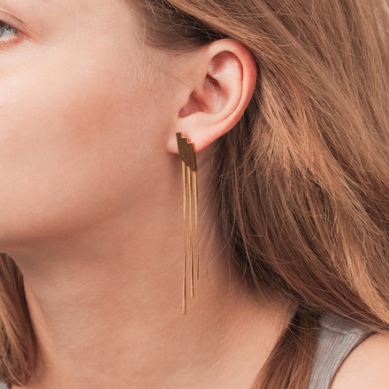 Серьги Fiore Luna AWE3004-G