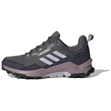 Adidas Terrex Ax4 Трекинговые ботинки низкого качества, которые являются темно-серыми/серебристыми/Темно-серо-синими Женскими