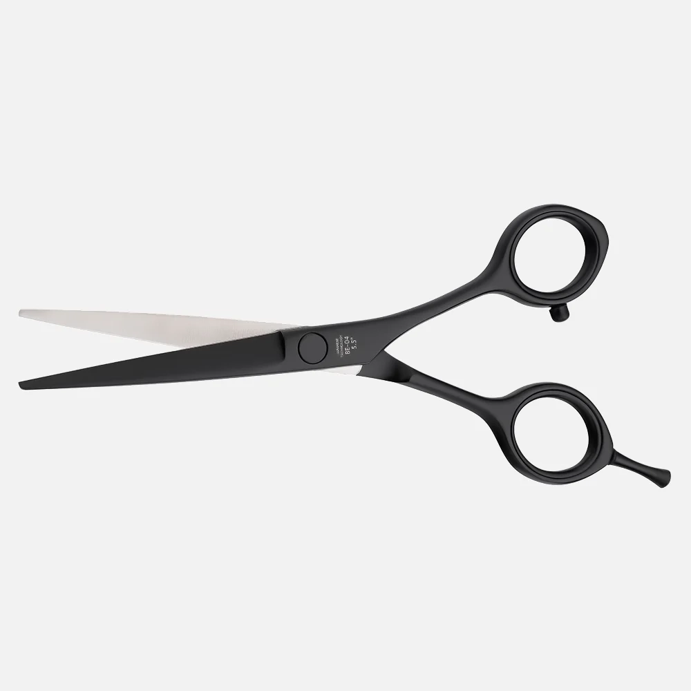 Прямые длинные парикмахерские ножницы black edition BE-04