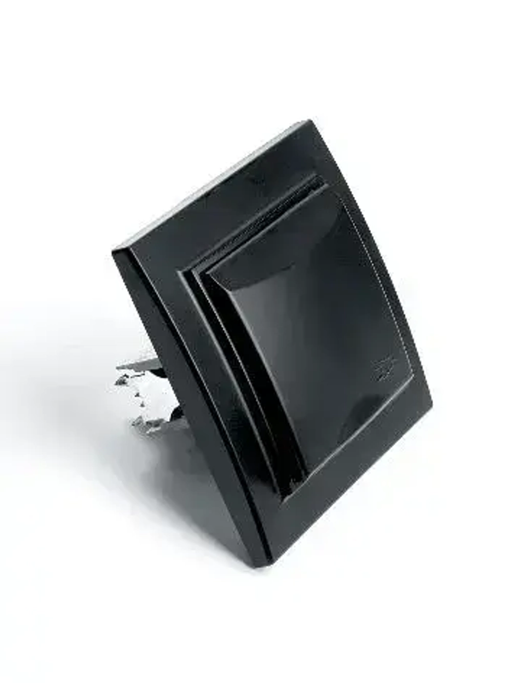 Розетка 1-местная c/з с крышкой STEKKER, PST16-9012-03, 250В, 16А, с защитной шторкой, серия Эрна, черный 39481