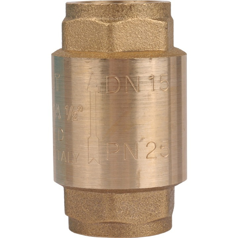 Клапан обратный STOUT 1/2" с латунным штоком