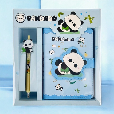 Канцелярский набор Панда, голубой