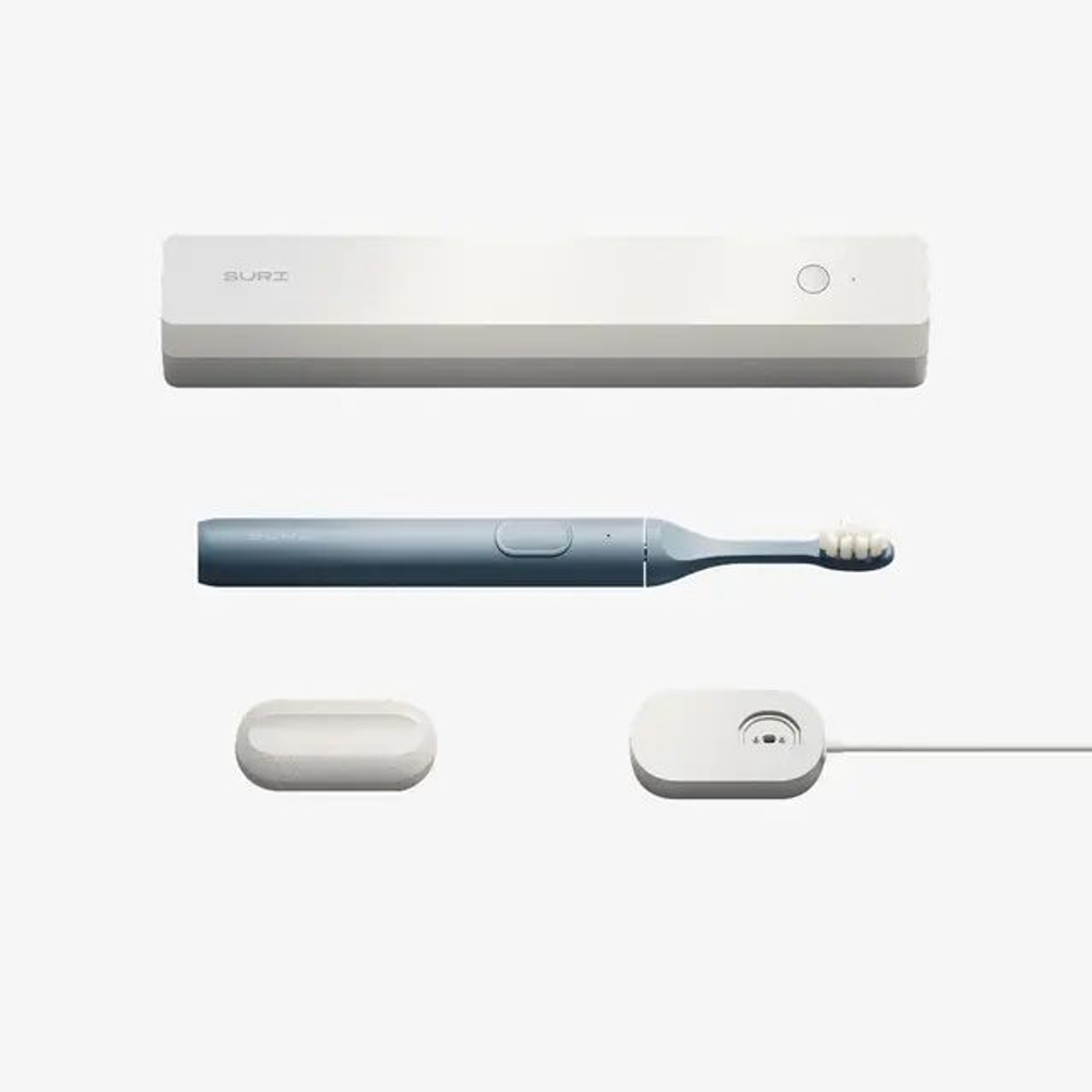 SURI Электрическая зубная щетка Electric Toothbrush with UV Light Cleaning and Charging Case - Morning Waves