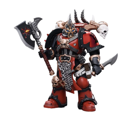 Фигурка Warhammer 40000  Chaos Space Marines Red Corasirs Exalted Champion Gotor the Blade 1:18