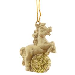 GAEM Фигурка декоративная подвесная "Лошадка", L3 W1,5 H4 см, 3в.