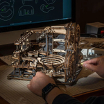 Марбл-трасса ночной город LGA01 от ROKR - Деревянный конструктор, сборная механическая модель, 3D пазл, трасса для шариков