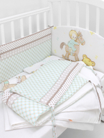 603 Комплект "Лошадка" (6 предметов) 603/2 мята, бязь