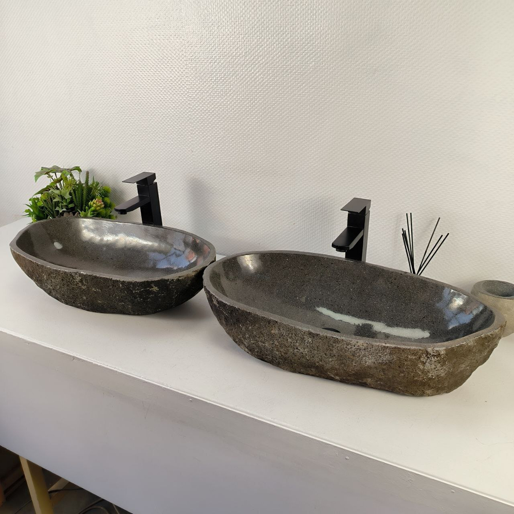 Раковина из речного камня ПАРА! RS-65544 65*33*15 0866