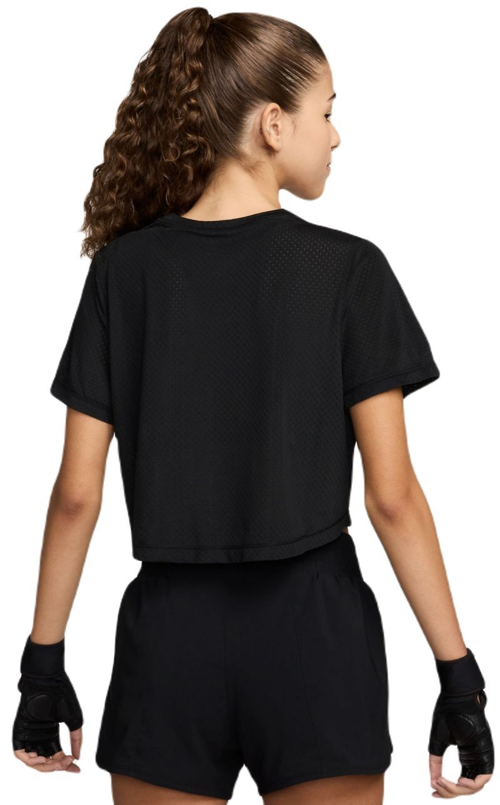 Женская теннисная футболка Nike One Classic Dri-Fit Breath T-Shirt - черный