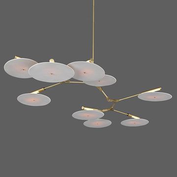 Люстра Lindsey Adelman Branching Disk 9 ( черная )