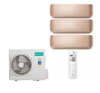 Мульти сплит-система Hisense на 3 комнаты (25+25+25 кв.м.) Champagne
