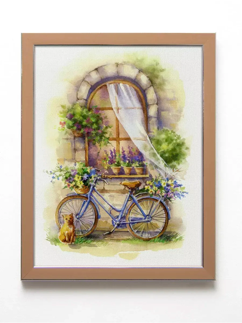 Картина на стену интерьерная на холсте 4 шт, 22*28 см