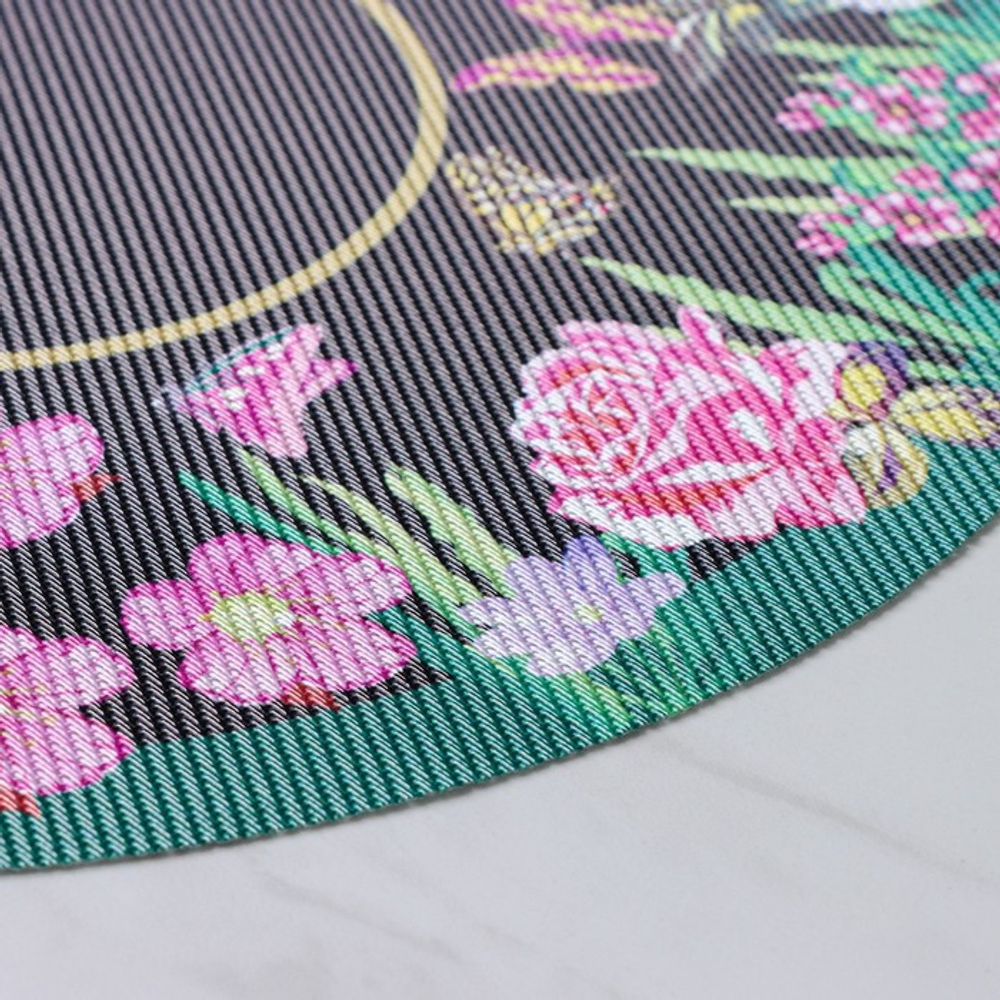 Салфетки сервировочные на стол Доляна «Роуз», 4 шт., d=38 см