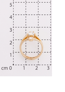 "Хигур" кольцо в золотом покрытии из коллекции "Teona" от Jenavi