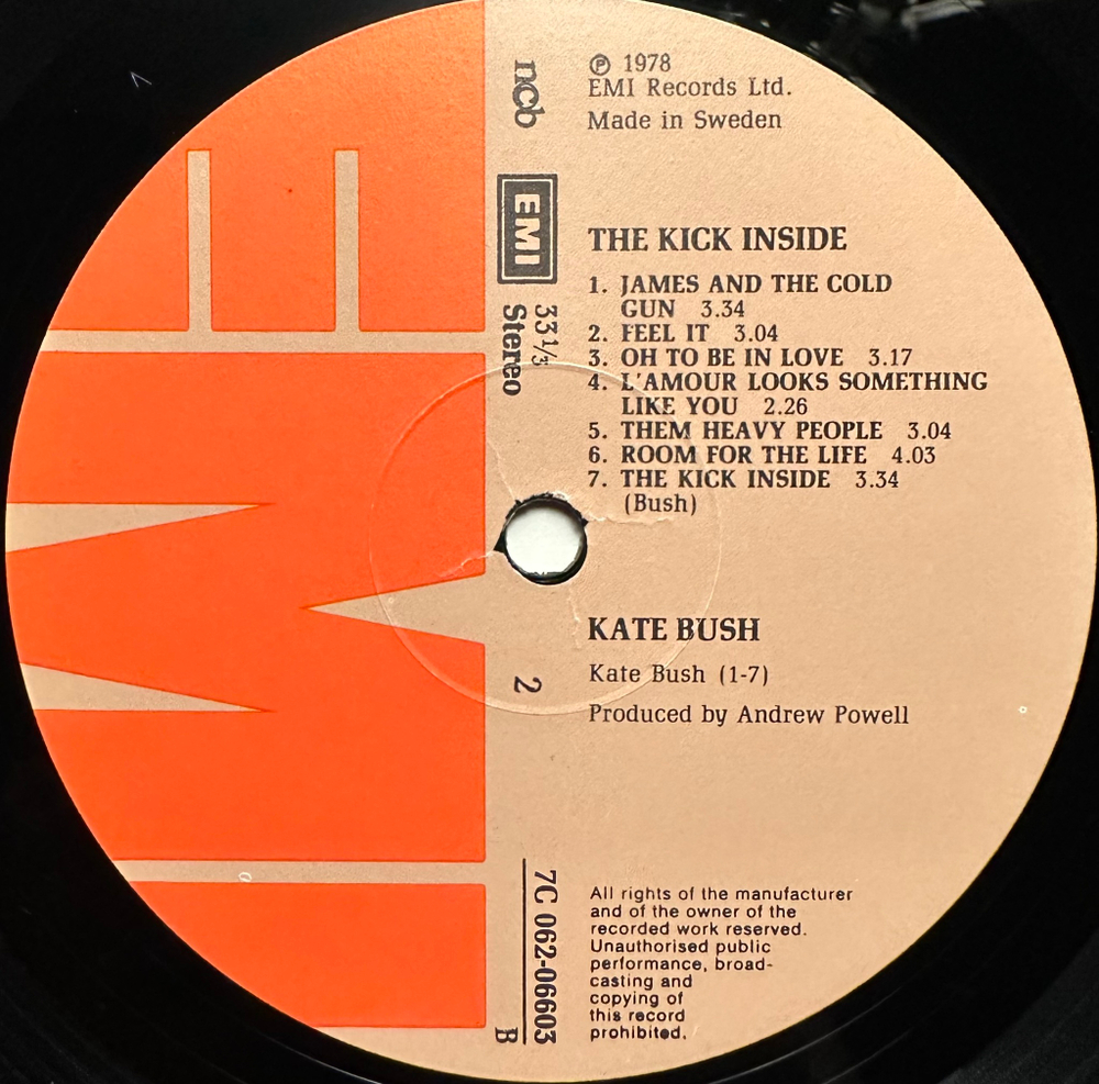 Kate Bush - The Kick Inside (Швеция 1978г.)