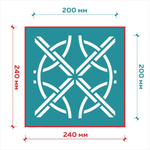 Клеевой трафарет 017