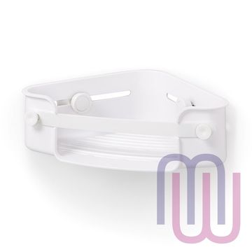 Полочка для душа угловая Flex белая