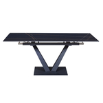 Стол раскладной Malibu (120+30+30), керамика матовая Black Gold