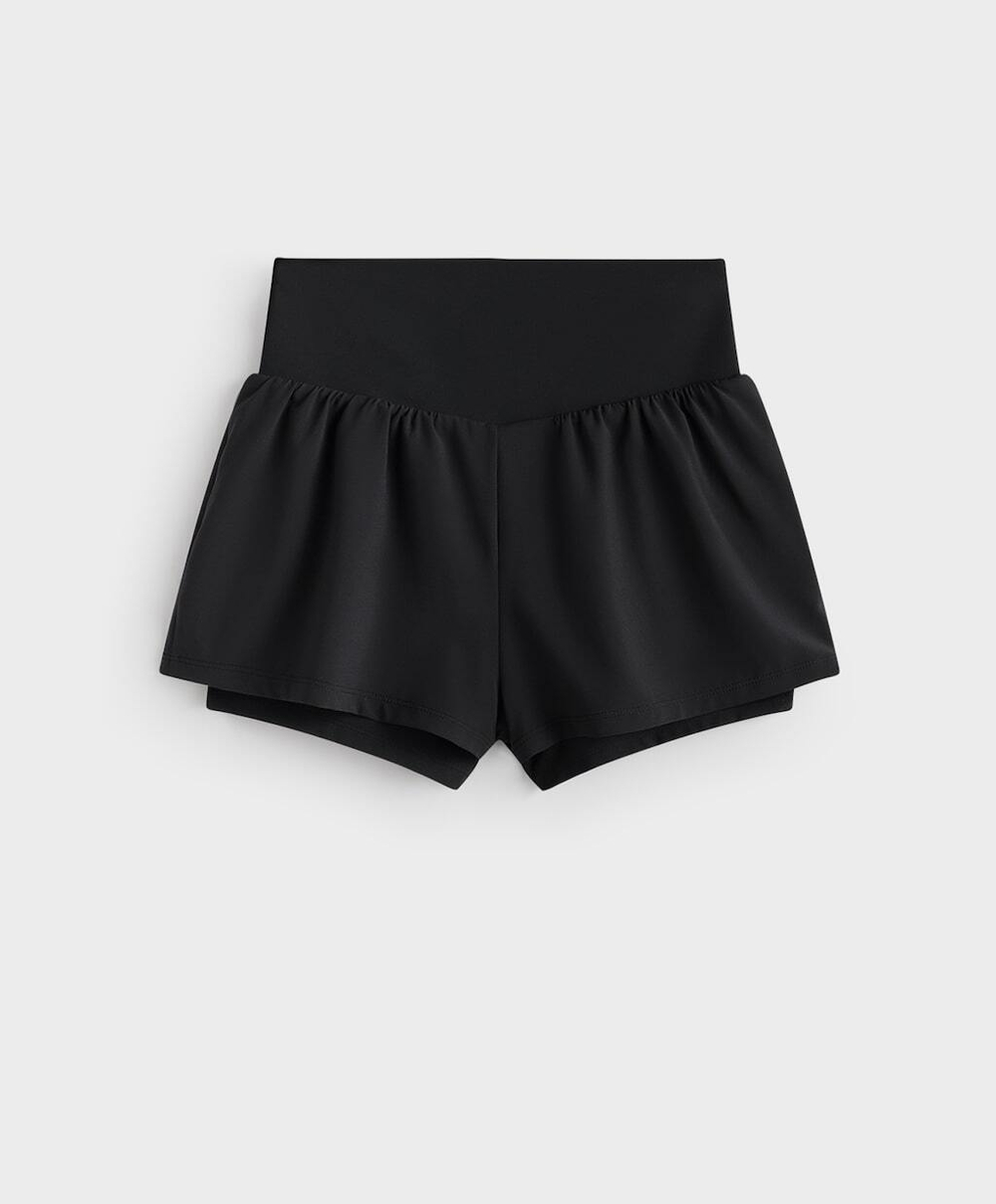 OYSHO Шорты Compressive Pocket, черный