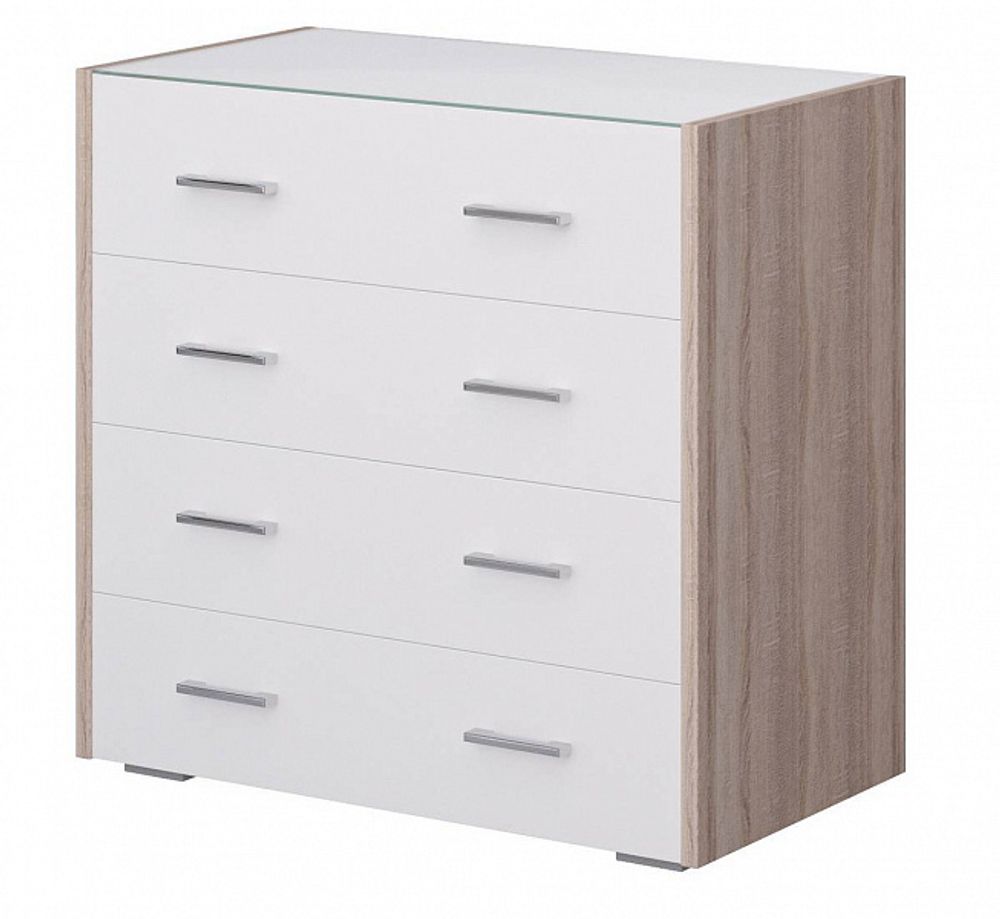 Комод со стеклом Камея (Венге/Белый глянец), Мелодия сна