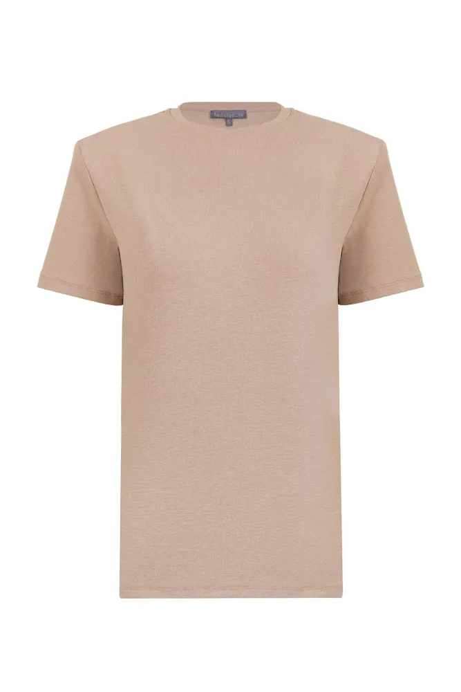 Футболка с акцентным плечом