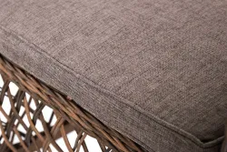 "Асти" лаунж-зона из искусственного ротанга на 4 персоны, цвет коричневый