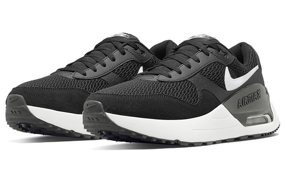 Nike Air Max SYSTM classic low-cut sports casual shoes men's black and white