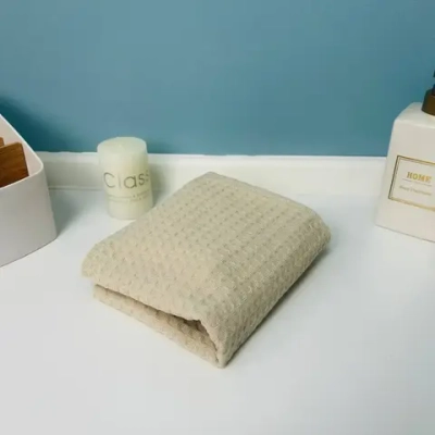 Полотенце вафельное 30*60см «Waffle» плотность 220гр/м, цвет бежевый 09011