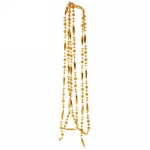 Бусы на ёлку 2м «Бриллианты», Золото