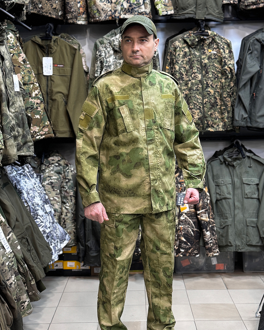 Тактический костюм ACU летний — Лес, износостойкий Rip-Stop