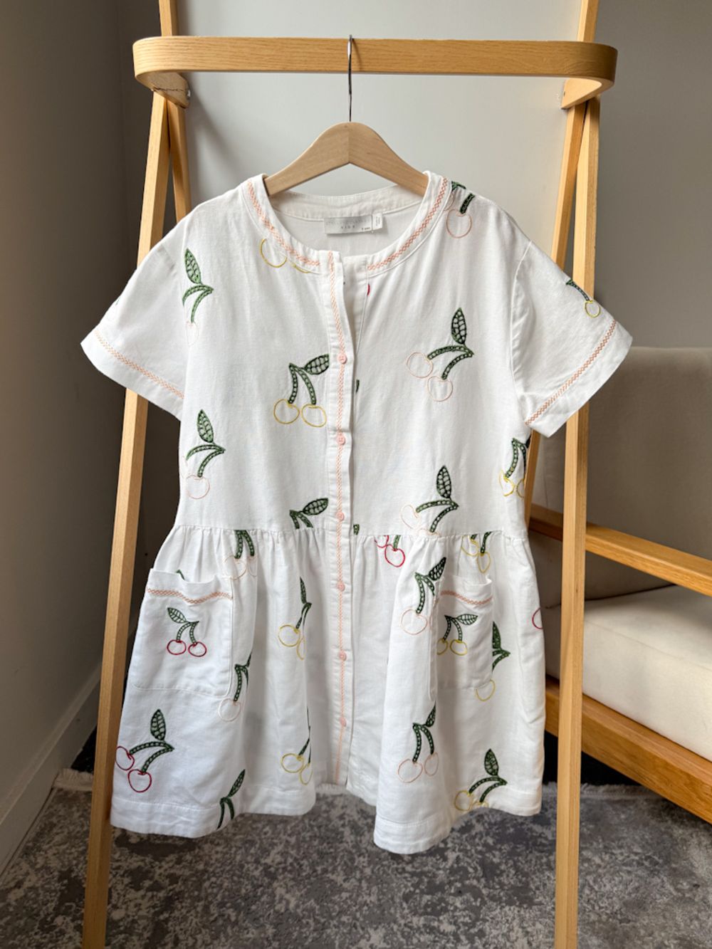 Платье из льна с хлопком Stella McCartney, 128