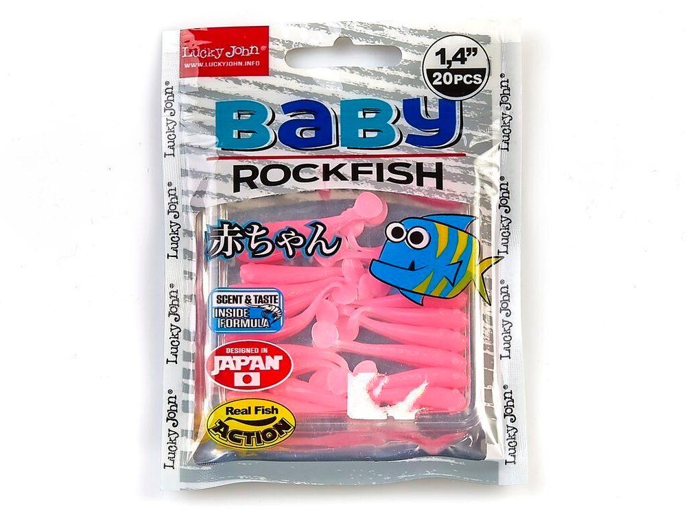 Мягкая приманка Lucky John BABY ROCKFISH 1.2in (35 мм), цвет F05, 20 шт.