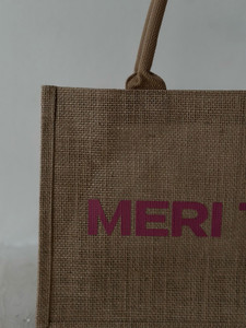 Пляжная сумка из джута